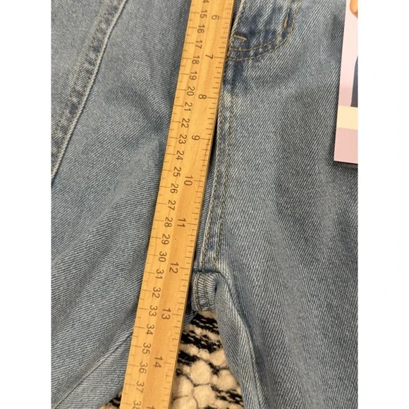 Wax Collection Skater Jeans Light Blue Denim Loose Fit Cargo Sz Small Skater Y2K - Picture 9 of 9